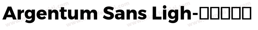 Argentum Sans Ligh字体转换